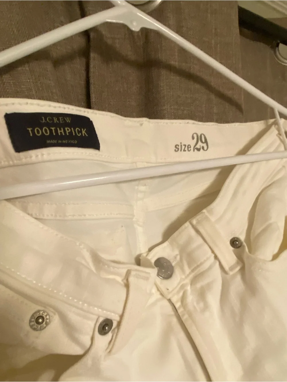 J. Crew White Skinny Jeans